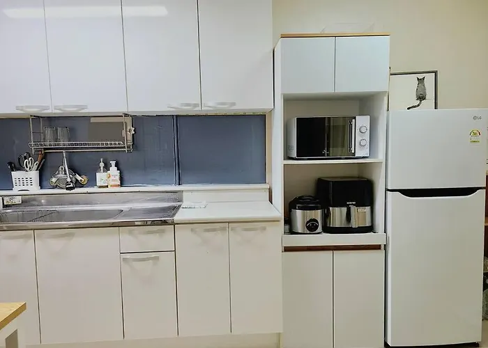 Maru House Tranquil And Airy Space For Long Or Short In Nowon 2 Qeen Bed, Near Market, Air-conditioner, Samsung Tv *